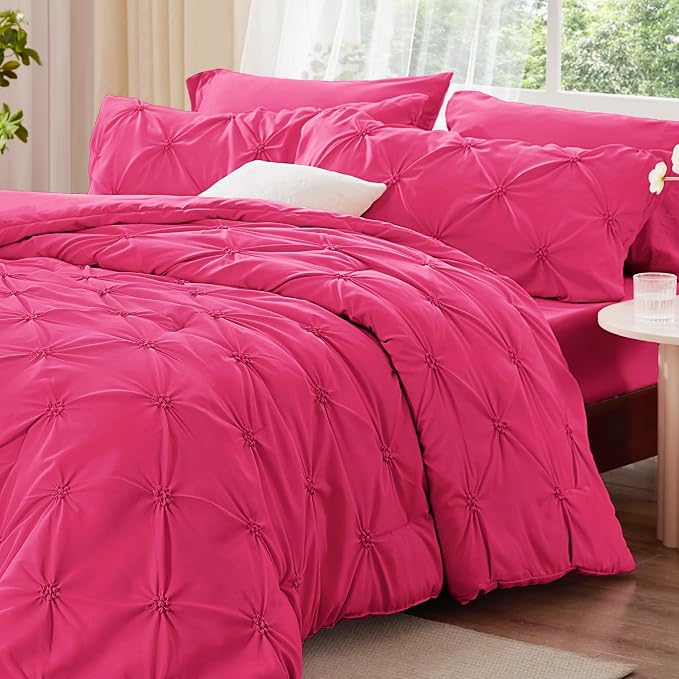 BEDELITE Hot Pink Queen Comforter Set - Image 2