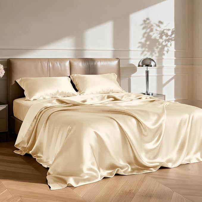 Love's cabin California King Satin Sheet Sets - Image 2