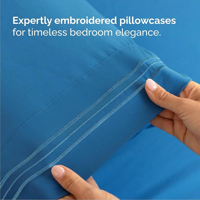 Queen Size 4 Piece Sheet Set - Image 6