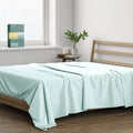 THREAD SPREAD 100% Organic Cotton Percale Flat Sheet California King Size by THREADSPREAD