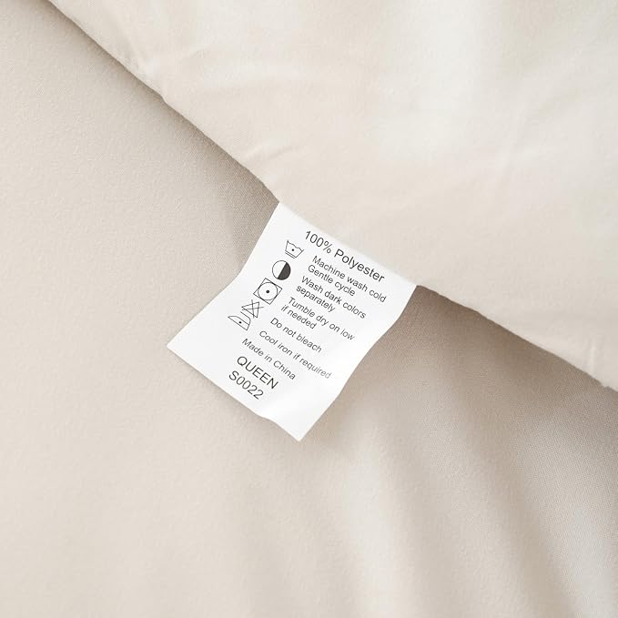 ROSGONIA Beige Twin/Twin XL Comforter Set - Image 9