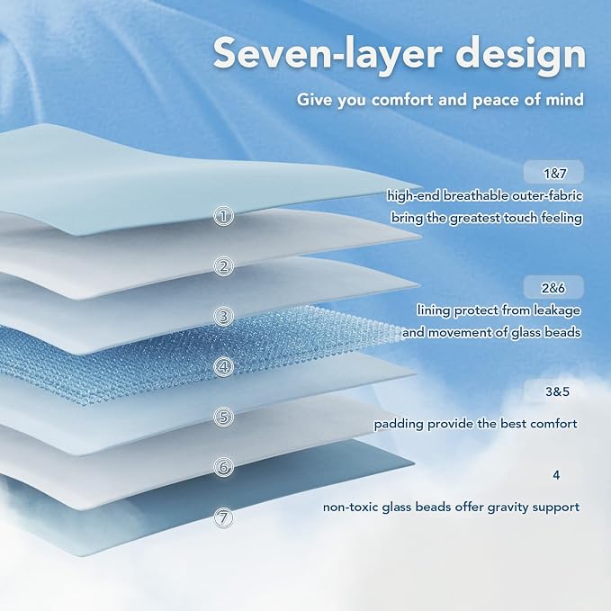 Topcee Weighted Blanket for Adults Queen Size Soft Cooling Heavy Blanket - Image 6