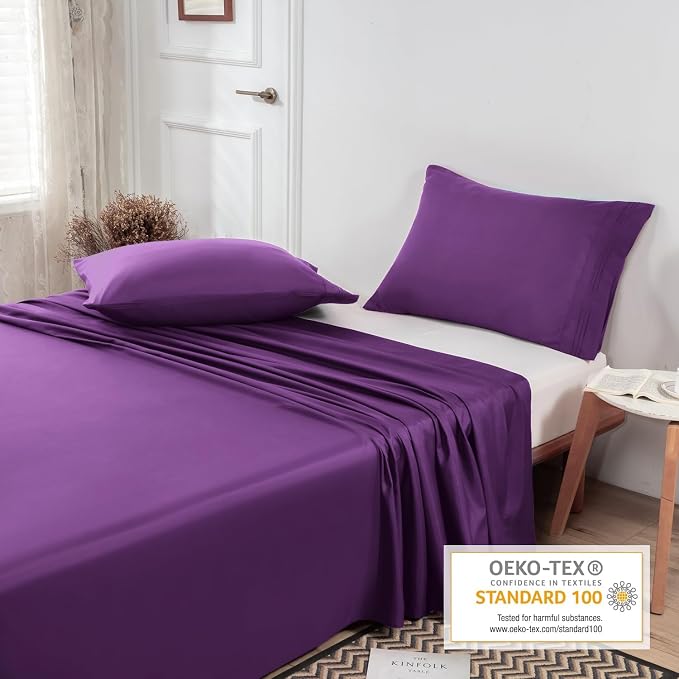 Lirex Flat Sheet, Queen Size Extra Soft Brushed Microfiber 1800 Microfiber Flat - Image 4
