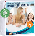 Utopia Bedding Mattress Protector Zippered Queen Size, 100% Waterproof Bed Bug by UTOPIABEDDING