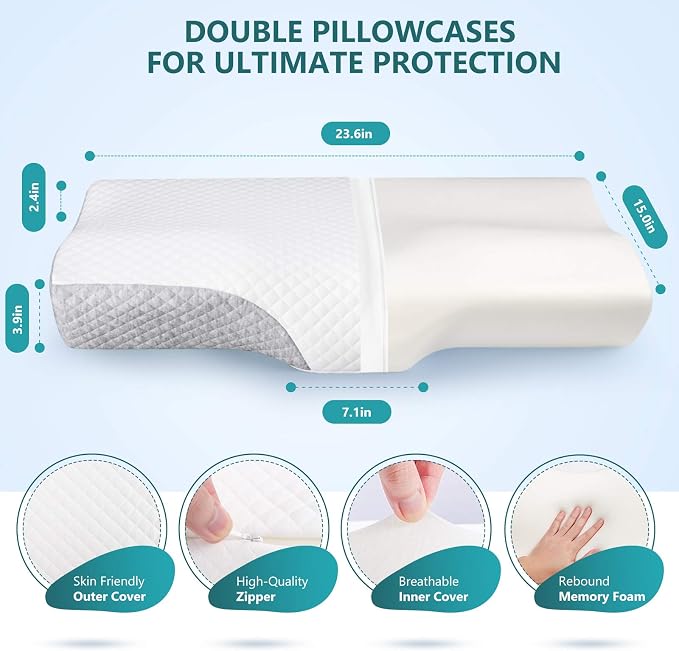 ZAMAT Contour Memory Foam Pillow - Image 6