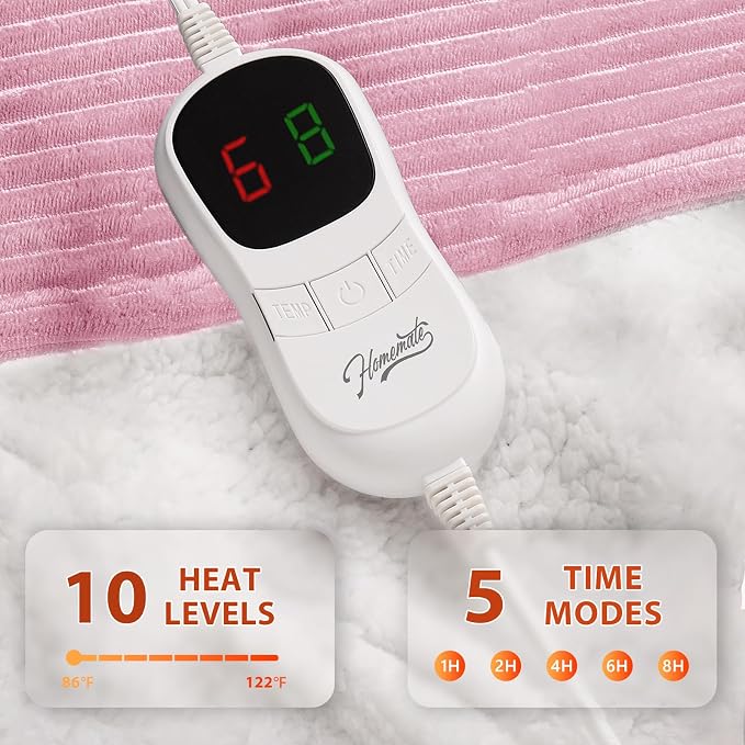 Homemate Electric Heated Blanket Full Size - Image 3