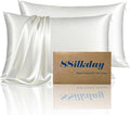 Mulberry Silk Pillow Cases Queen Size Set of 2, Ultra Smooth Soft Breathable by Unknown