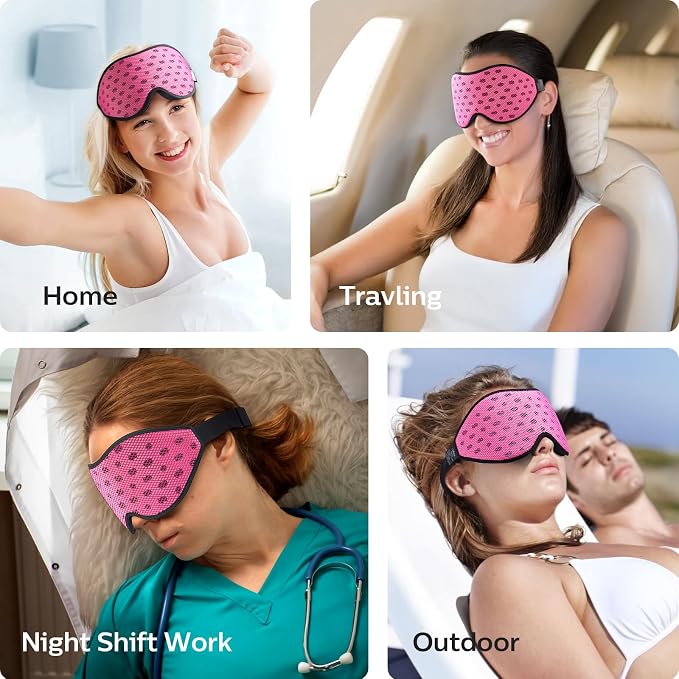 LitBear Breathable Sleep Mask, 3D Eye Mask Sleep - Image 7