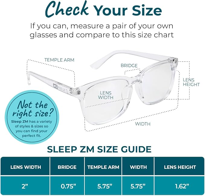 Sleep ZM Blue Light Blocking & Light Sensitivity Glasses - Image 2
