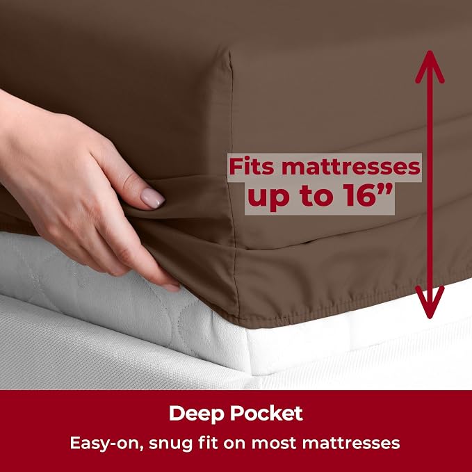 Mellanni Split King Sheets Set - Image 5