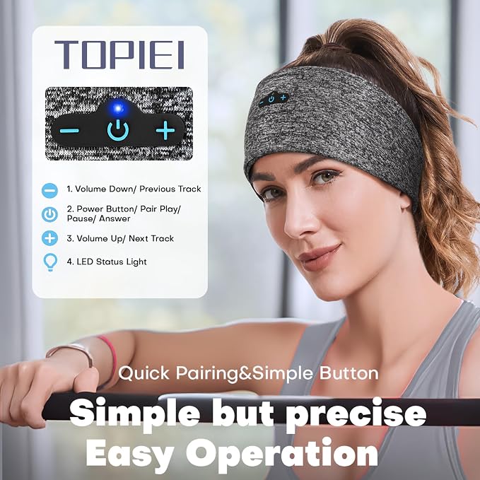 Sleep Headphones Bluetooth Headband - Image 4