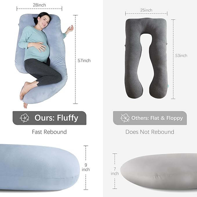 MOON PARK Pregnancy Pillows for Sleeping - Image 7