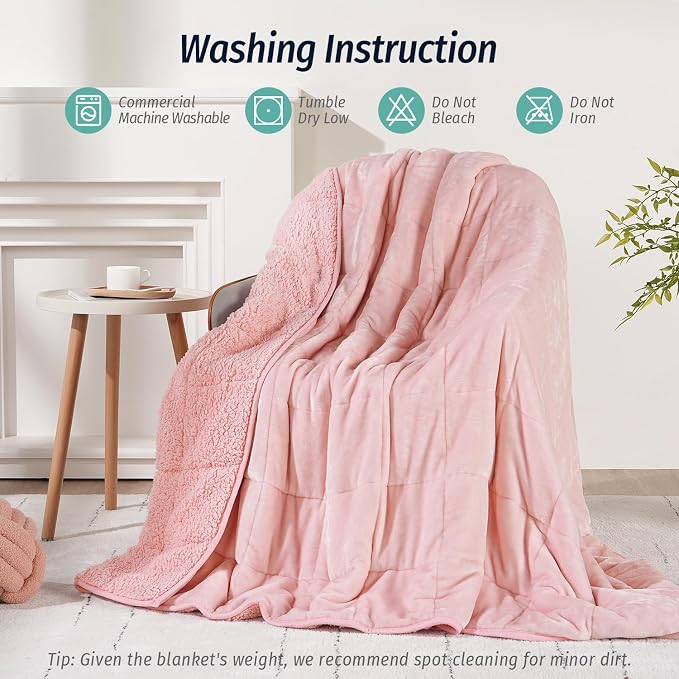 Wemore Sherpa Fleece Weighted Blanket - Image 6