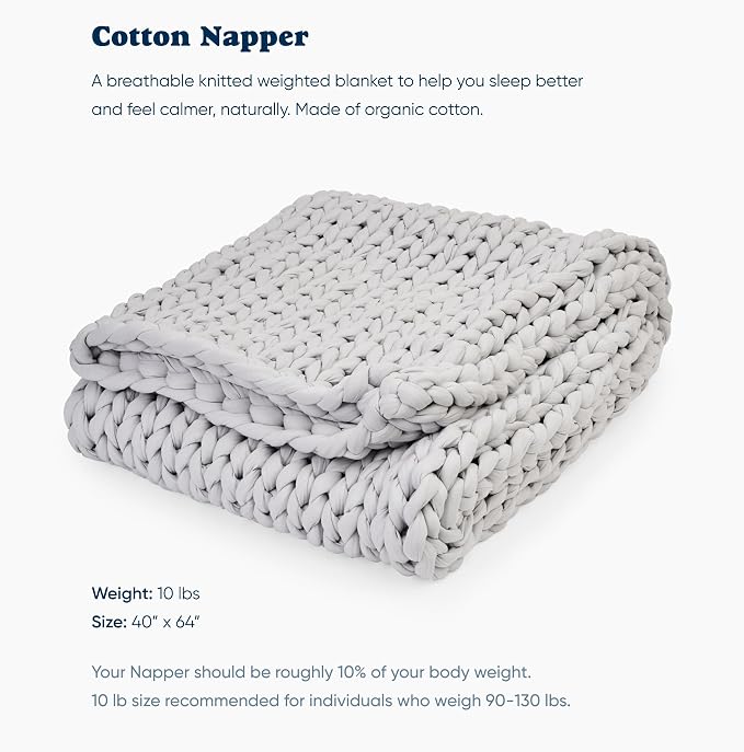 Bearaby Cotton Hand-Knit Weighted Blankets - Image 2