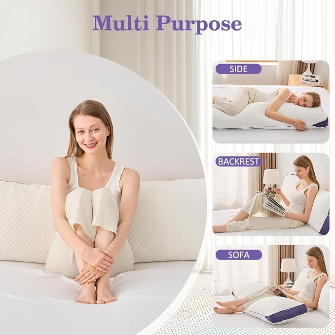 HOMELAB Adjustable Shredded Memory Foam Body Pillow Bundle - Image 8