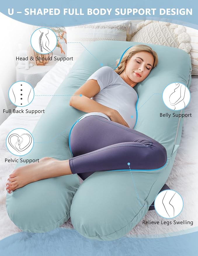 Meiz Pregnancy Pillow, Cooling Pregnancy Pillows - Image 6