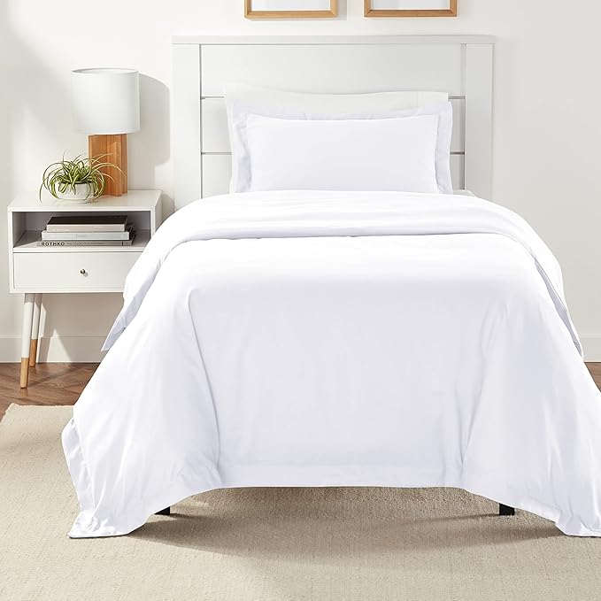 Amazon Basics Lightweight 2-Piece Microfiber Duvet Cover Set by AmazonBasics