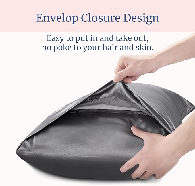 BEDELITE Satin Pillowcase for Hair and Skin, Super Soft Similar to Silk Pillow - Image 6
