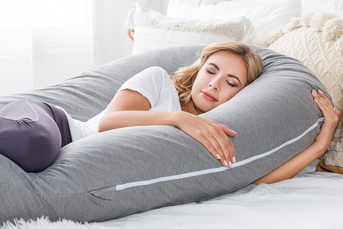 Meiz Pregnancy Pillow, Cooling Silky Pregnancy Pillows - Image 3