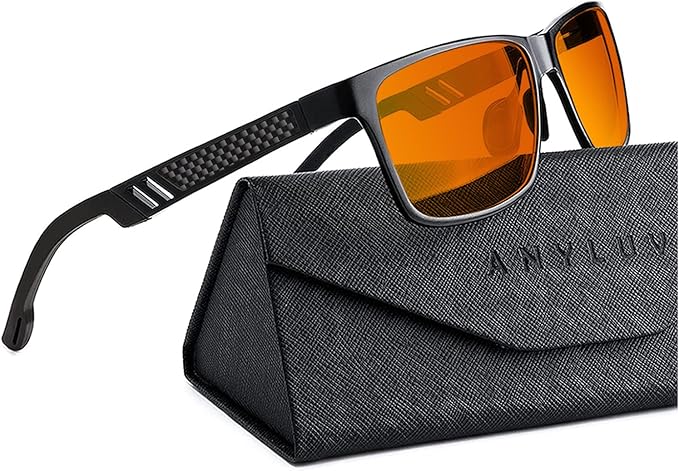 ANYLUV Blue Light Blocking Glasses Men Computer Gaming Glasses Lightweight by ANYLUV