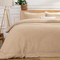 100% Sandwashed Cotton Duvet Cover King, Soft King Size Duvet Cover Set 3 Pieces by Unknown