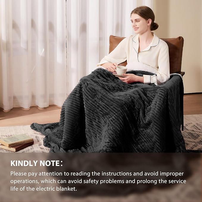 Homemate Electric Heated Blanket Twin Size - Image 6