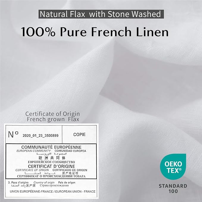 Simple&Opulence 100% Washed Linen Duvet Cover - Image 3