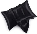 Satin Pillowcases with Zipper （20x30）, Queen Size Pillowcases Set of 2 by HommxJF