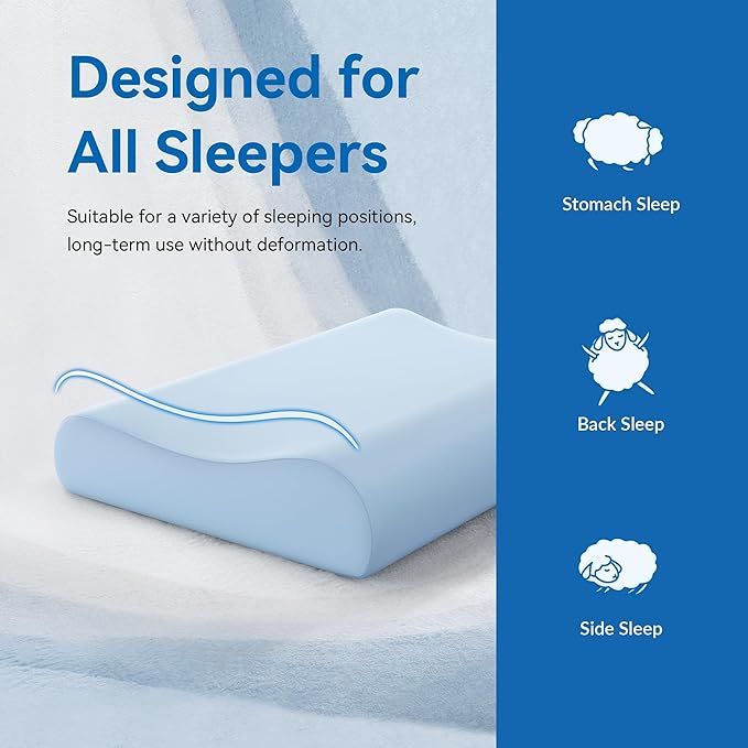 AM AEROMAX Firm Contour Memory Foam Pillow, Cervical Pillow - Image 4