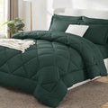 CozyLux Queen Comforter Set Forest Green by CozyLux