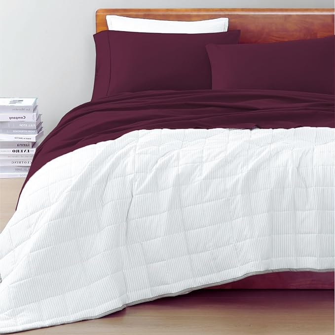 LANE LINEN 100% Organic Cotton Eco Friendly Full Size Bed Sheets, Mercerized - Image 9