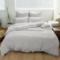 Simple&Opulence 100% Linen Duvet Cover Set 3pcs Basic Style Natural French by SimpleOpulence