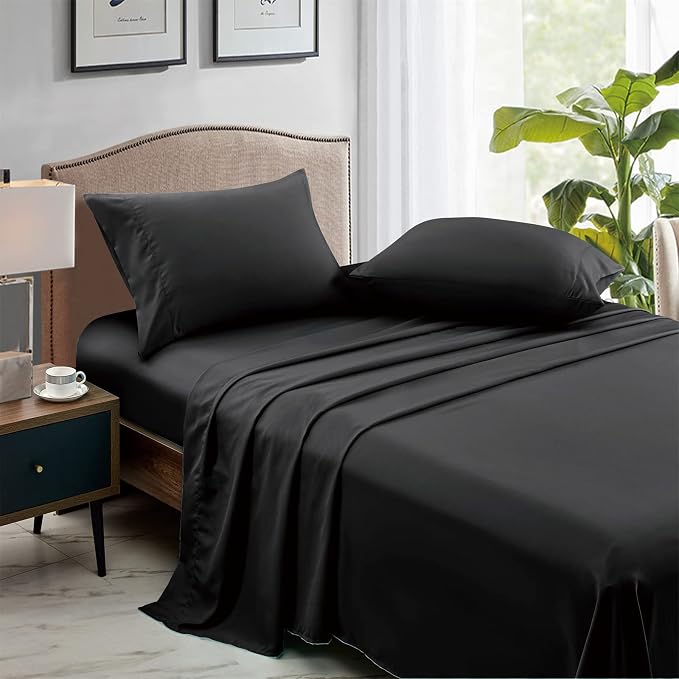 FreshCulture Twin Flat Sheets Only, Soft Microfiber Bedding Sheets - Image 3