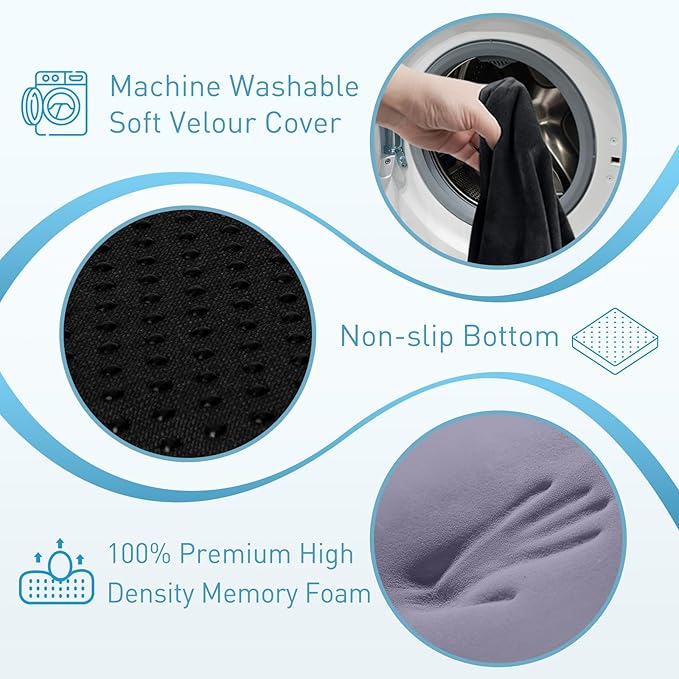 BlissTrends Seat Cushion, 5.2in Thick Memory Foam Cushions - Image 3