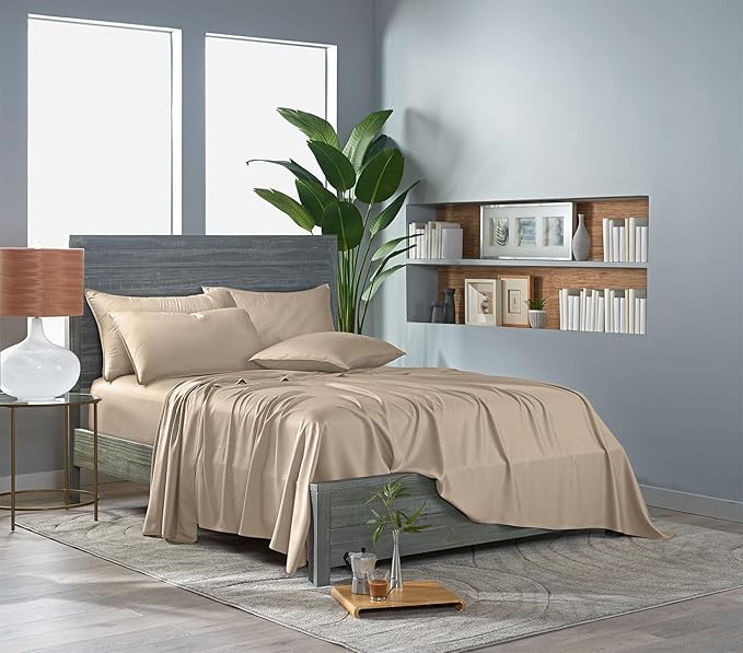 Pure Bamboo Queen Sheets, Genuine 100% Organic Viscose Derived from Bamboo Bed - Image 3