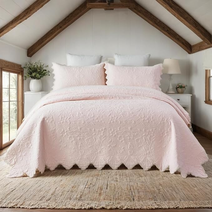 Brandream Luxury Cotton Quilt Set Queen Size - Image 2