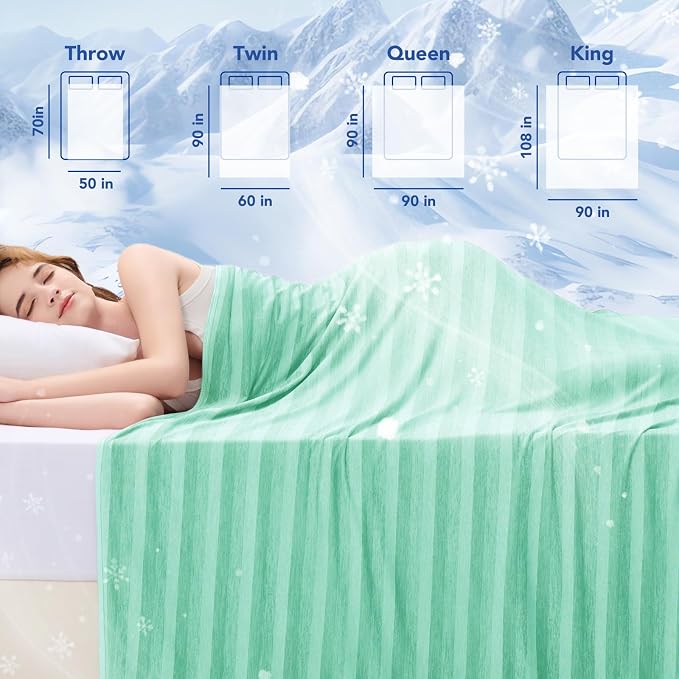GOHERO Cooling Blanket for Couples- 60"x90" Summer Cooling Throw Blanket for - Image 7