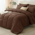 CozyLux Queen Comforter Set Brown by CozyLux