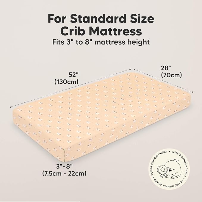 KeaBabies 2-Pack Organic Crib Sheets - Image 2