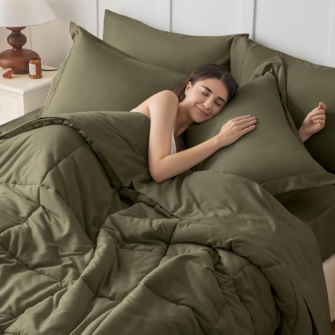 JOLLYVOGUE King Comforter Set, Ultra-Soft Bed in a Bag King Size 7 Pieces - Image 7