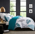 SLEEPBELLA Duvet Cover Twin, 600 Thread Count Cotton Leaf Botanical Pattern by SLEEPBELLA