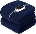 Sealy Electric Blanket Heated Throw 50"x60" Soft Double Sherpa Super Cozy by Sealy