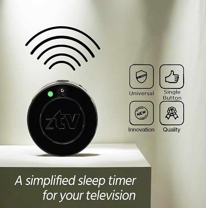 zTV Sleep Timer Remote – One-Button TV Sleep Timer – Samsung Ready, IR Learning - Image 3