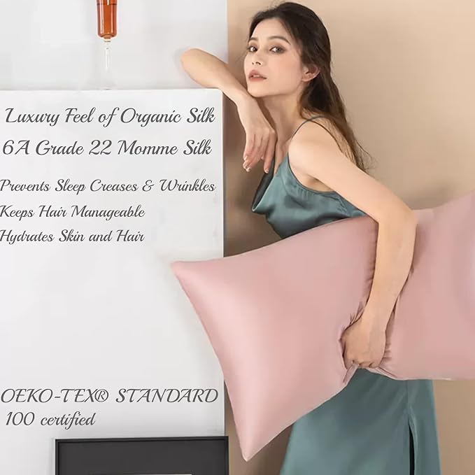 100% Mulberry Silk Pillow Cases King Size - Image 2