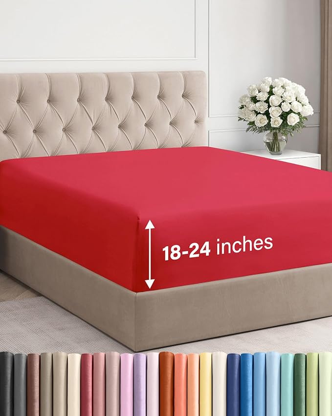 Extra Deep Cal King Fitted Sheet by CGKUnlimited