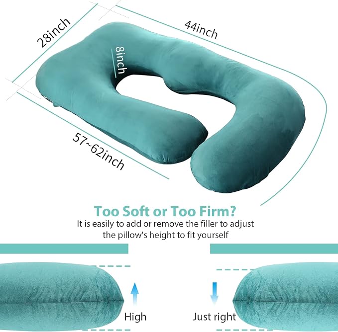 Victostar Pregnancy Pillow, 57 inches U Shaped Maternity Pillow - Image 7