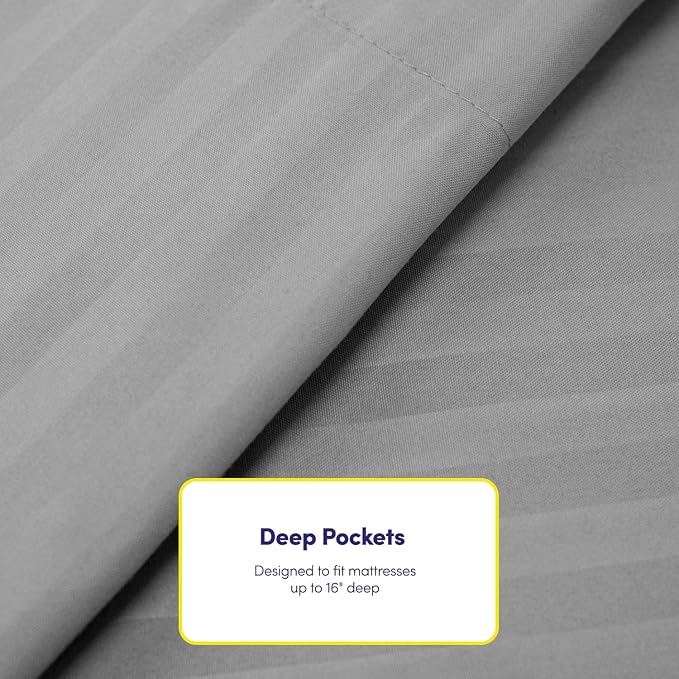 Dobby Stripe Queen Sheets - Image 5