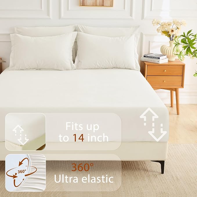 MUXHOMO 7 Pieces King Comforter Set, Soft Bed in a Bag King Size, All Season - Image 6