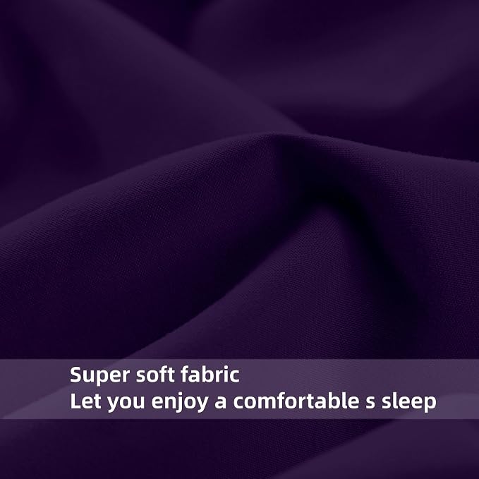 HBHLFZ Full Fitted Sheet Only, Soft Breathable Bottom Sheet - Image 4