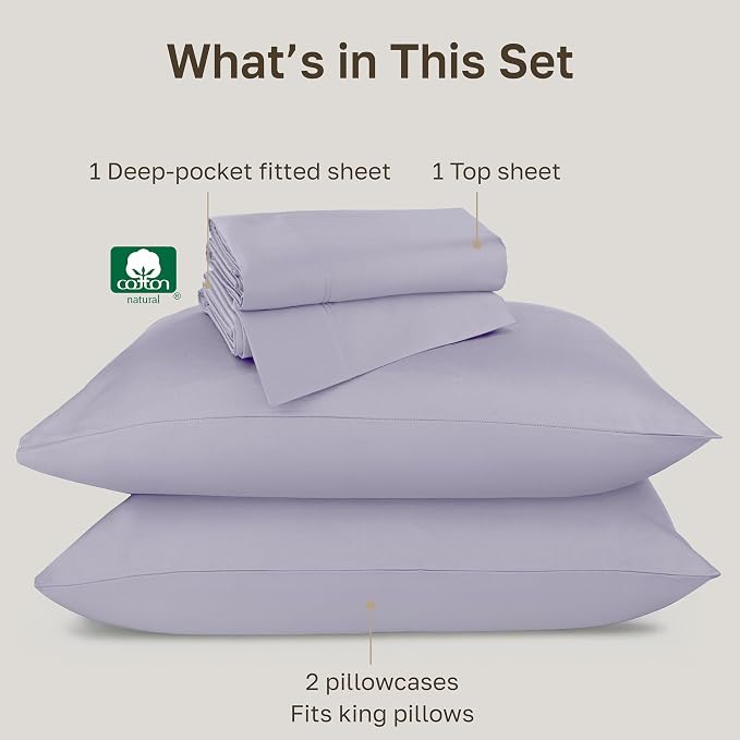 California Design Den Cal King Cotton Sheets - Image 4